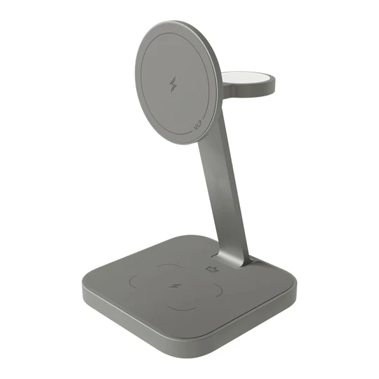 Беспроводное зарядное устройство VLP Unity Power 3in1 для Apple Натуральный титан