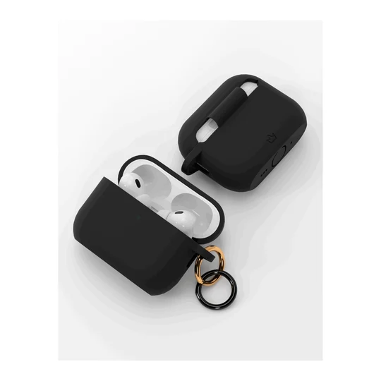 Чехол силиконовый VLP Charm Case для AirPods Pro 3 Чёрный
