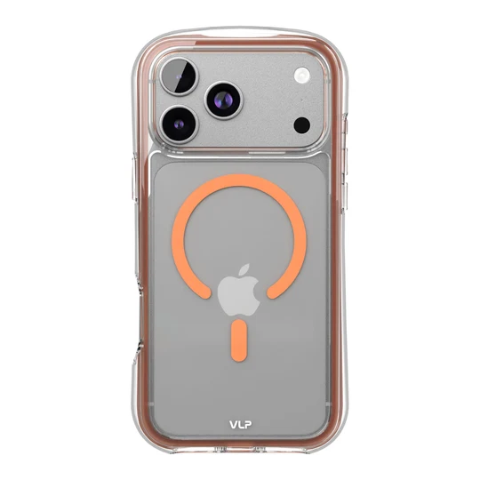 Чехол VLP Bubble Case с MagSafe для iPhone 17 Pro Max Оранжевый