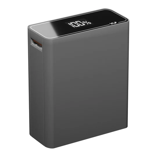 Аккумулятор внешний VLP B-Energy 10000 mAh 30W, USB-C, USB-A  Steel gray