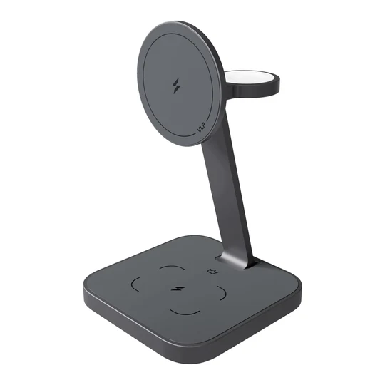Беспроводное зарядное устройство VLP Unity Power 3in1 для Apple Серый космос