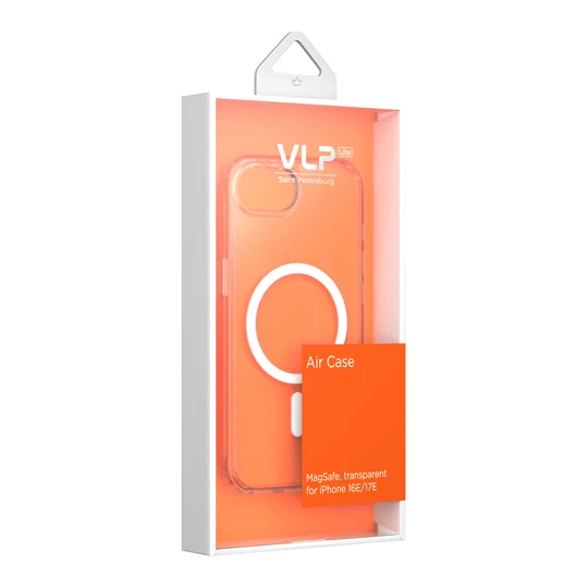 Чехол VLP LITE Air Case с MagSafe для iPhone 16E/17E Прозрачный