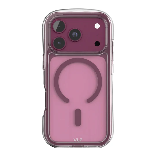 Чехол VLP Bubble Case с MagSafe для iPhone 18 Pro Темно-вишневый