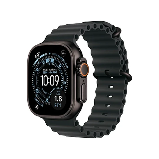 Apple Watch Ultra 3 GPS + Cellular, 49 мм, корпус из черного титана, ремешок Ocean Band Чёрный